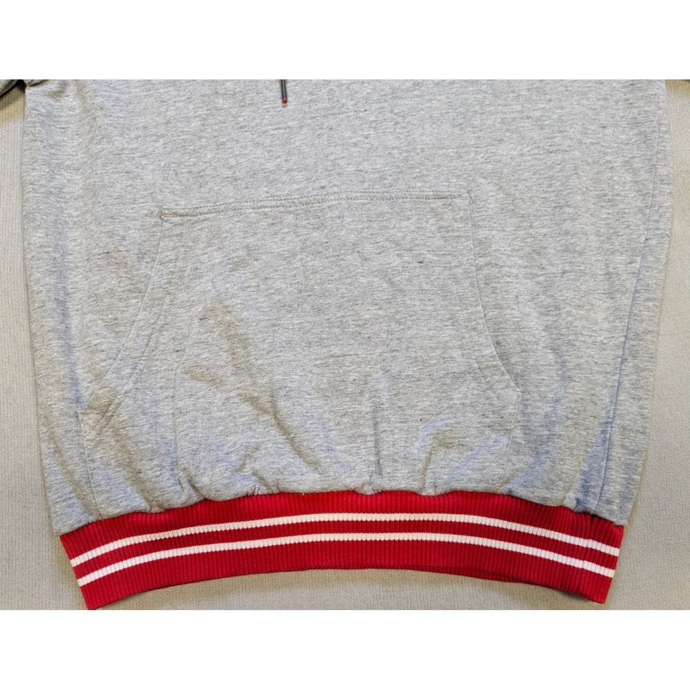 Ohio State Buckeyes Hoodie Mens Medium Gray Mitchell Ness Sweatshirt Football - Picture 5 of 13